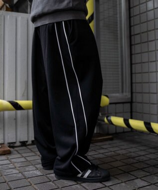 WEGO バレルレッグスウェットパンツ ブラック