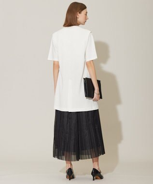 ICB 【洗える】ドライコットンアセテート ニットジレ オフホワイト系