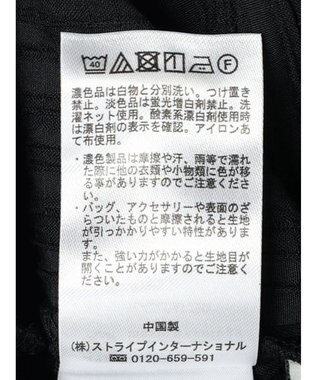 earth music&ecology フリル切替えショートブラウス Black