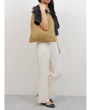 UNBILLION cachecache フリルワンハンドルペーパー手編みトート オーク