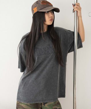 WEGO ヴィンテージウォッシュグラフィックビッグT スミクロ