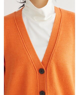 Green Parks 杢調Ｖネックカーディガン Orange