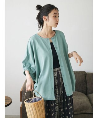 CRAFT STANDARD BOUTIQUE ２ＷＡＹカットカーディガン　 Green