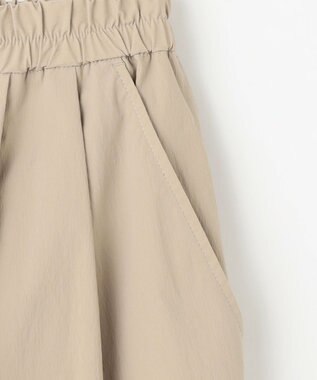ANY L 【洗濯機可/ウエストゴム】撥水バレルパンツ サンド