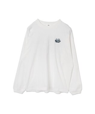 WEGO 【ユニセックス着用ITEM】フロッキーロゴBIGロンT（LS） ホワイト