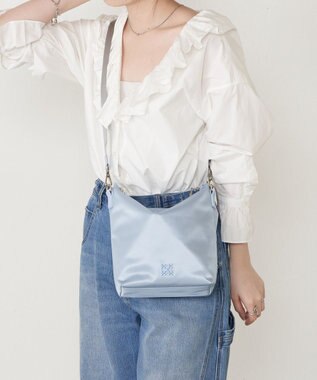 russet スタンダードミニショルダーバッグ <クラウズナイロン>(CE-1683) L.Blue