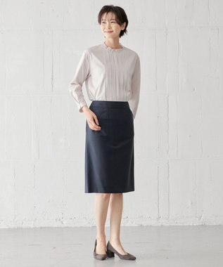 J.PRESS LADIES BAHARIYE フレアースカート ネイビー系