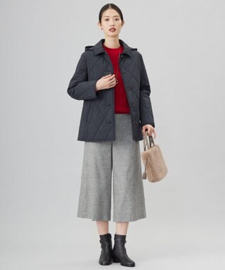 J.PRESS LADIES S 【WEB限定カラーあり】ツイードツイル キュロット パンツ ライトグレー系