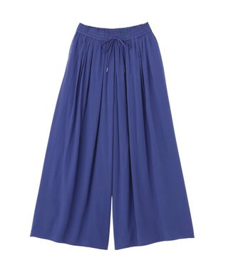 YECCA VECCA 【セットアップ可能】シルキータックワイドパンツ Blue
