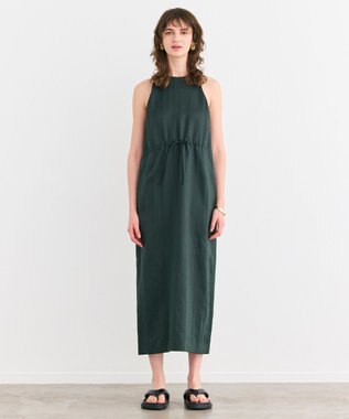 BEIGE， 【洗える】BERGAMOT / ウォッシャブルリネンアメスリロングワンピース