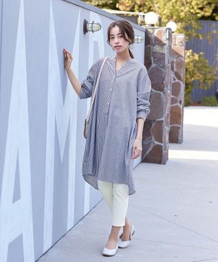 Tiaclasse 【小倉優子さん着用・日本製・洗える】サーラドライ・テーパードパンツ オフホワイト