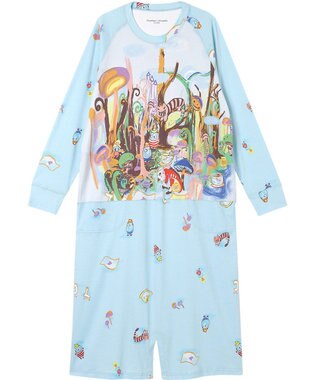 tsumori chisato SLEEP ツモリチサト ネグリジェ 綿100%(本体) スムース素材 長袖 ロング丈 ルームウエア レディース UNX589 /ワコール