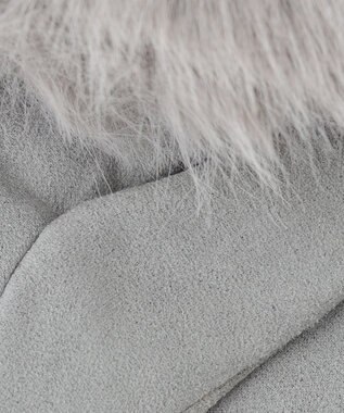 TOCCA FAKE SUEDE FUR HANDWARMER 手袋 ライトグレー系