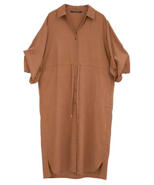 YECCA VECCA 【UVカット】2way袖バルーンワンピース Orange