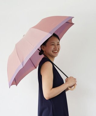 槇田商店 SCENE グログランシャンブレー ピンク  折りたたみ傘