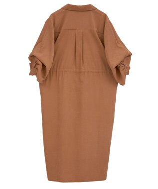 YECCA VECCA 【UVカット】2way袖バルーンワンピース Orange