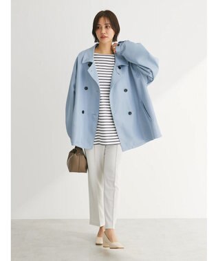 Green Parks ・ＥＬＥＮＣＡＲＥ　ＤＵＥ　ミドル丈トレンチコート Gray