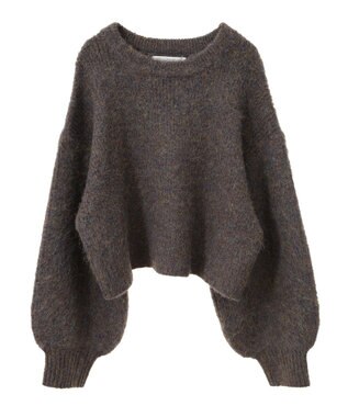 Green Parks ・ＥＬＥＮＣＡＲＥ　ＤＵＥ　ミックスシャギーニット Brown