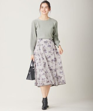 ANY SIS 【洗える】冬のシャルマン パフスリーブ ニット ミント