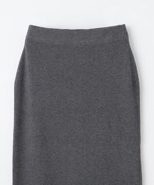 ANY L ニットタイトスカート チャコール
