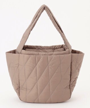 Y'SACCS 【Y’SACCS vous et】キルティングボックストート　Sサイズ ベージュ