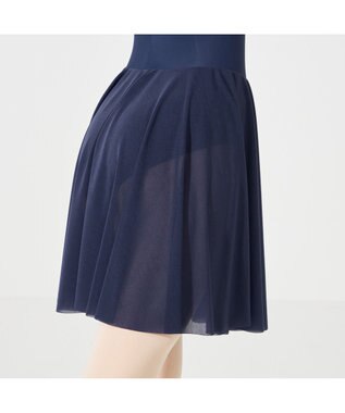 Chacott スカート付レオタード ネイビー