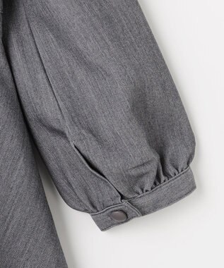 組曲 KIDS 【110-140㎝】 クラシカルグレーワンピース グレー