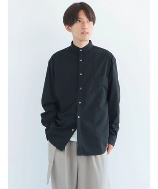 CRAFT STANDARD BOUTIQUE Ｔ／Ｒバンドカラーシャツ Black