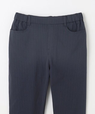 ANY L 【新色追加/洗濯機可/UVカット/ウエストゴム/ストレッチ】7daysデイリーパンツ ストライプ