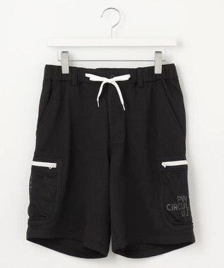 PW CIRCULUS 【MEN】ワッフルショーツ ブラック系