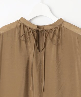 UNFILO 【撥水】ヴィンテージ レーヨン ブラウス キャメル系
