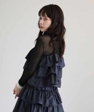 Green Parks ・ＡＮＤＳＥＡＲＣＨ　ドットチュールハイネック Black