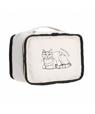  HAyU × ace. トラベルポーチ S 猫柄 17821
