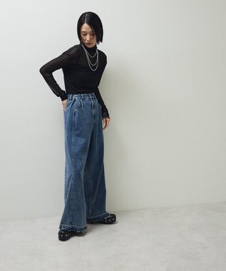 Green Parks ・ＡＮＤＳＥＡＲＣＨ　ドットチュールハイネック Black