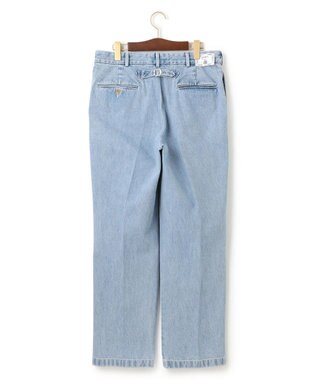 J.PRESS MEN 【J.PRESS ORIGINALS】SHIOTA DENIM Piped Stem１tuck  / Made in Japan サックスブルー系