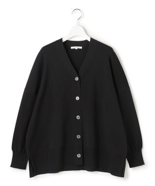 23区 L 【SLOW/一部店舗限定】コットンポリエステル カーディガン ブラック系