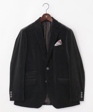 JOSEPH ABBOUD 【JAPANファブリック/オーガニックコットン】ソフトコーデュロイ ジャケット ブラック系