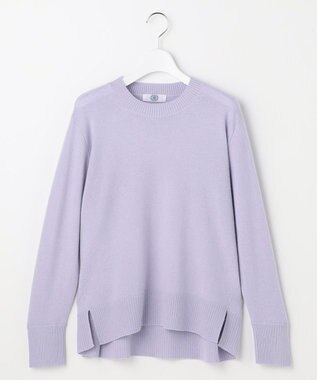 J.PRESS LADIES CASHMERE BLEND クルーネック ニット ラベンダー系