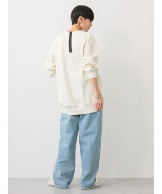AMERICAN HOLIC バックＺＩＰロゴ刺繍ポンチチュニック Off White