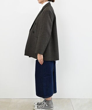 FORFORMO Double Jacket ダブルジャケット チェックブラウン