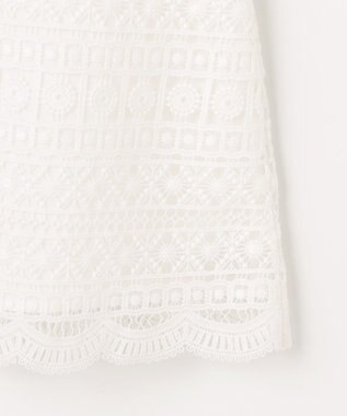 J.PRESS LADIES S レースレイヤードフレア カットソー ホワイト系