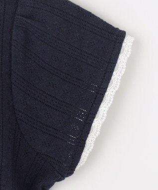 ANY KIDS 半袖 ボレロ ネイビー