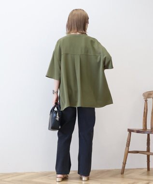 AMERICAN HOLIC ミリタリーWポケットスキッパーシャツ Khaki