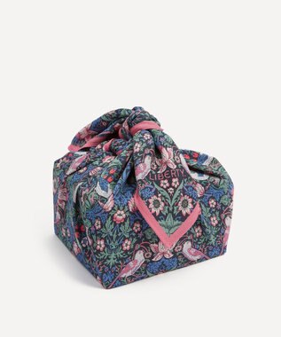 LIBERTY. ストロベリー・シーフ 丹後ちりめん45cm角風呂敷 ピンク