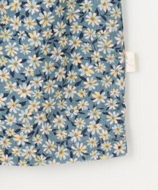 組曲 KIDS 【110-140㎝】モノトーンフラワーコーデュロイ キュロット ブルー系5