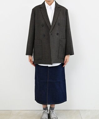FORFORMO Double Jacket ダブルジャケット チェックブラウン
