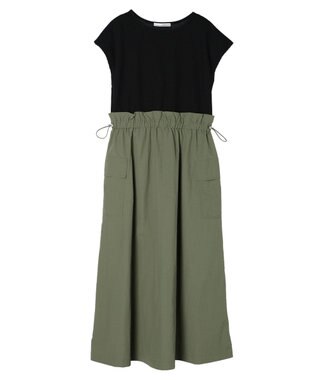 Green Parks ・ＥＬＥＮＣＡＲＥ　ＤＵＥ　ミリタリードッキングワンピ Khaki