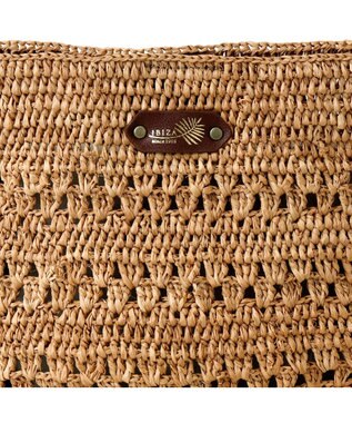 IBIZA ラフィア　ショルダーバッグ エメラルドグリーン