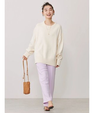 AMERICAN HOLIC クルーネックＢＩＧニットプルオーバー Off White