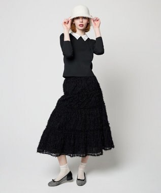 TOCCA 【洗える！】RADIANT BEAUTYスカート ブラック系